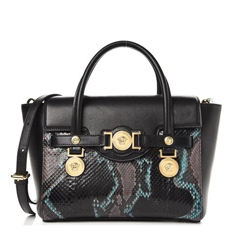 versace black sling bag|versace signature bag.